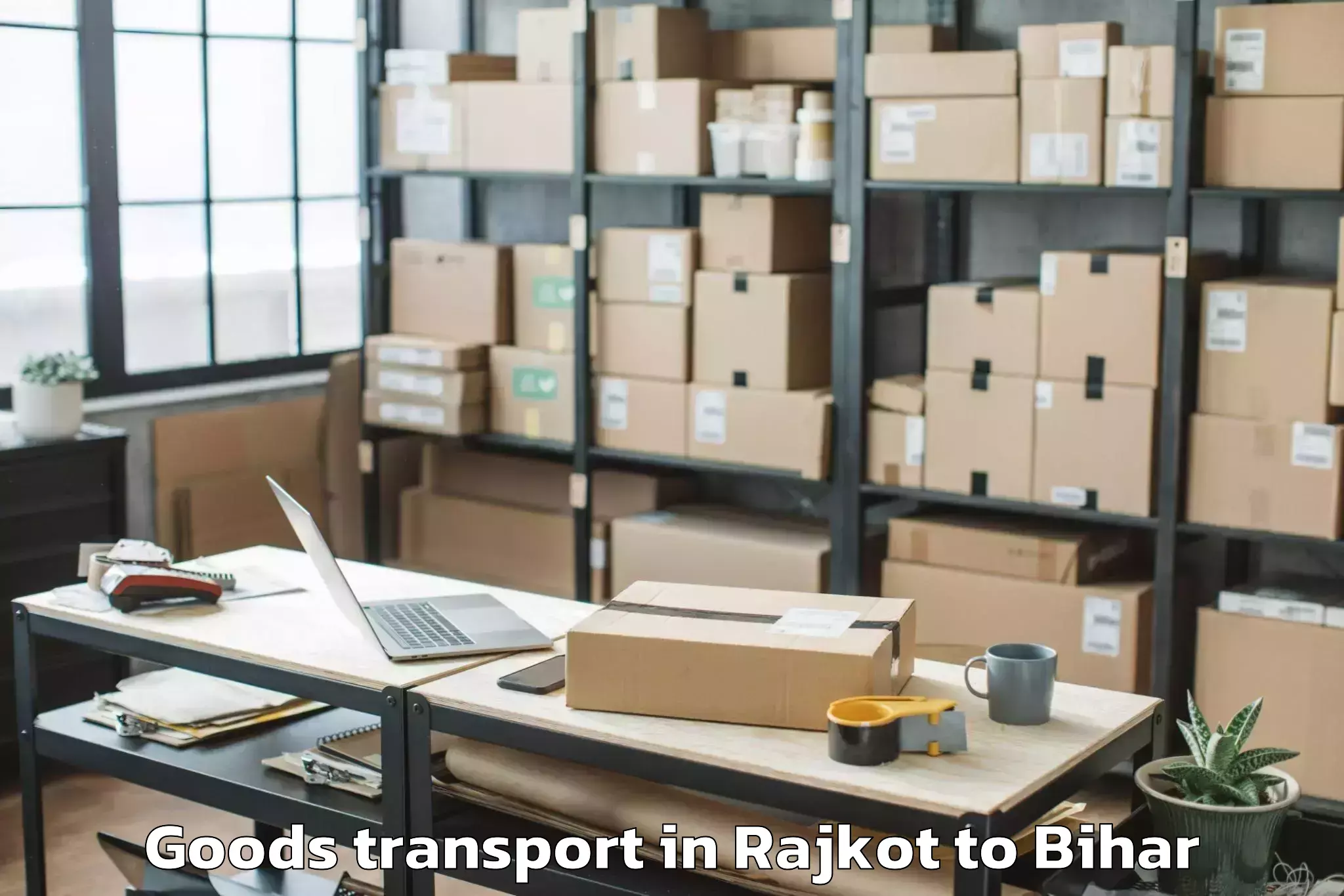 Quality Rajkot to Areraj Goods Transport